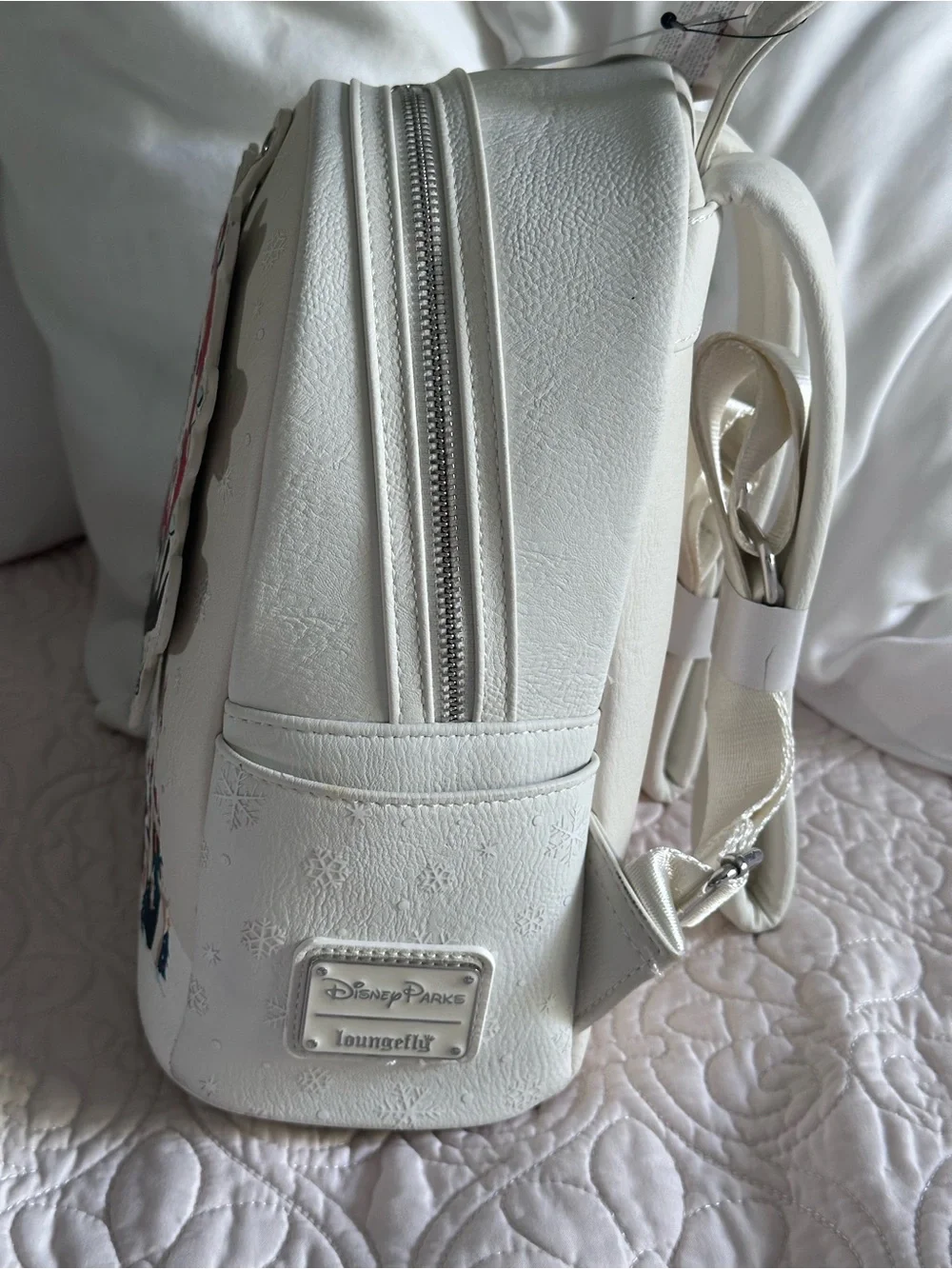 Disney Parks Loungefly Mickey & Minnie Holiday Ski Lift Mini Backpack NWT